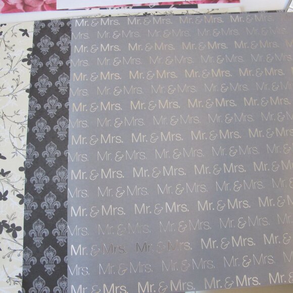 Bundle of 27 Wedding Scrapbook Pages 12"x12" New Condition. - Picture 8 of 8
